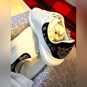 BRAND NEW 100% AUTHENTIC Alexander McQueen oversized embellished sneakers. OBO